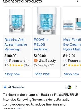 Rodan + Fields REDEFINE Intensive Renewing Serum